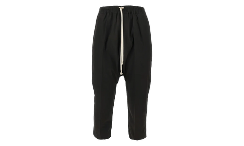 Drawstring Cropped Pants "Black" RU01F2381 P 09