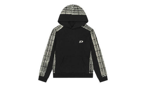 Mudcloth Hoodie "Black" DT341