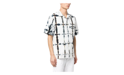 Tie Dye Short-Sleeve Button Down Shirt "White" SS23 W1 SH4 321 GREE