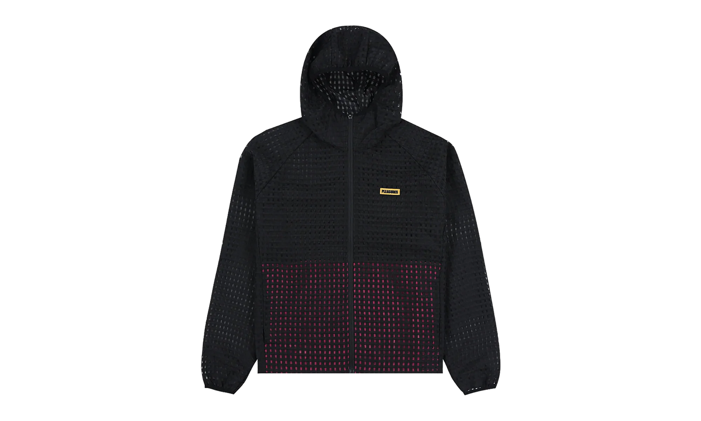 System Plaid Hooded Jacket "Black" P26SP003-BLK
