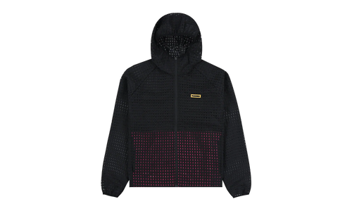 System Plaid Hooded Jacket "Black" P26SP003-BLK