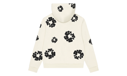 Black Cotton Wreath Hoodie "Oatmeal" DT353