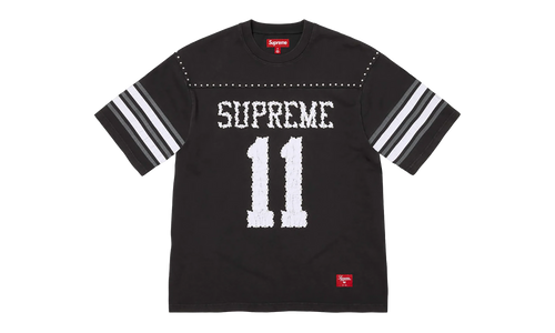 Studded S/S Football Top "SS26 - Black" SU27035