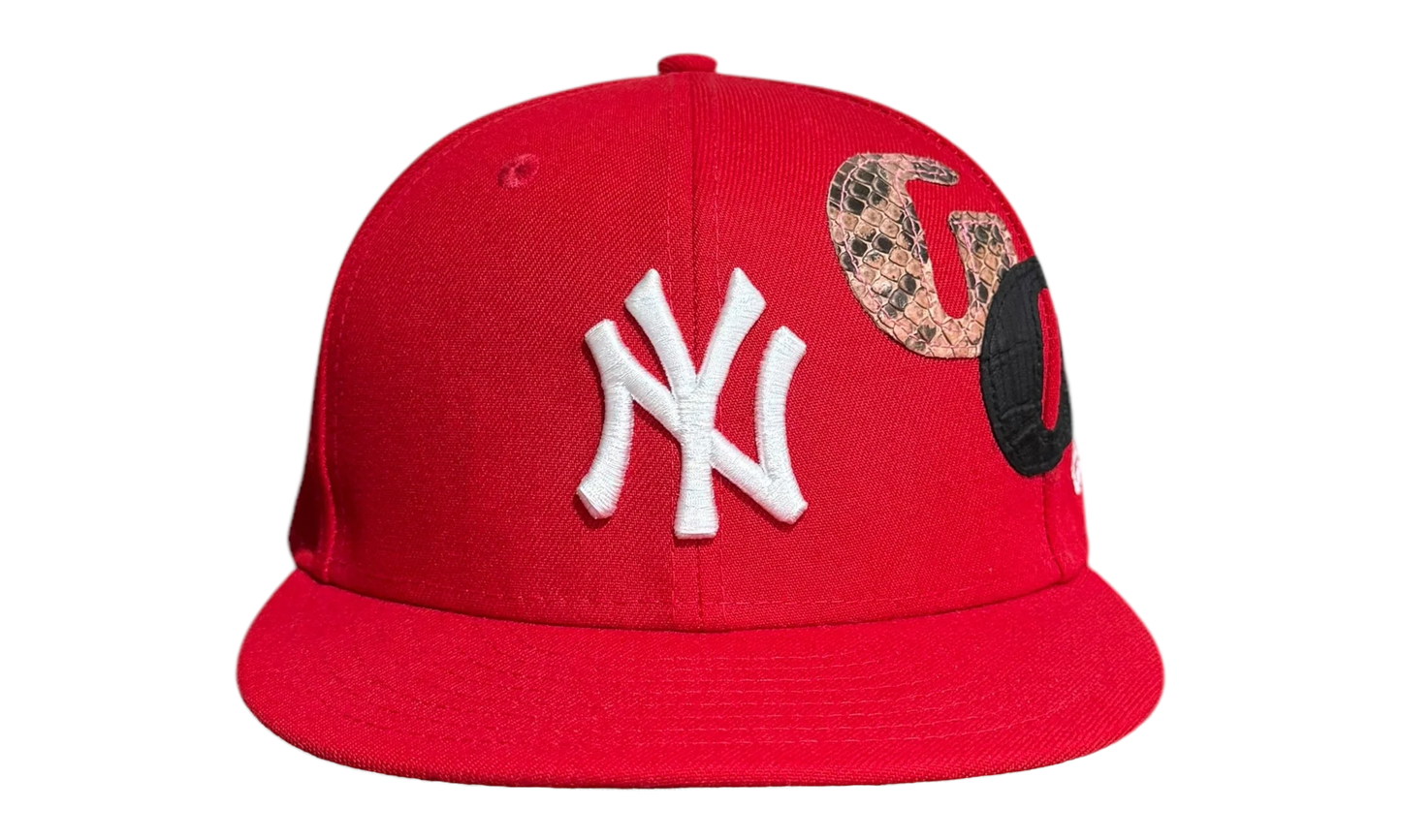 Gallery Dept x New Era - 59FIFTY New York Yankees Fitted Hat "Red" GD111
