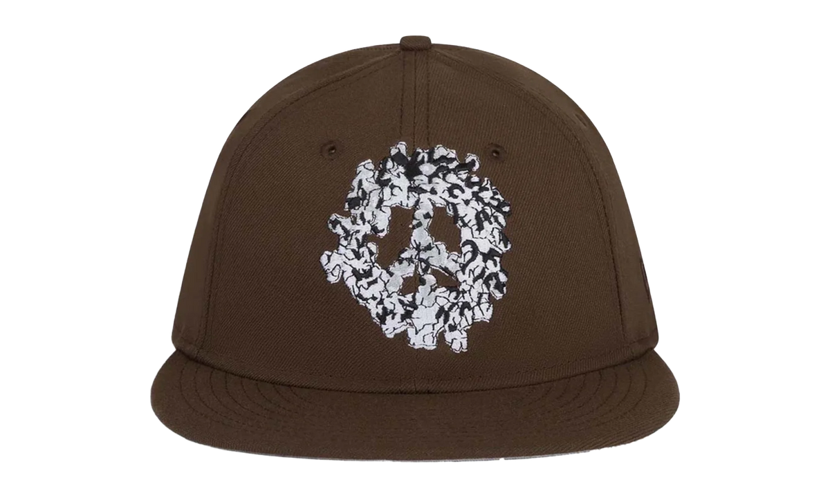 Peace Wreath Snapback Hat "Brown" DT571