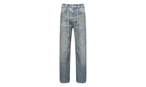 3D Printed Washed Swarovski Diamond Jean "Blue" BC24SSPT05 BLUE