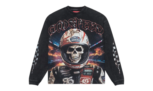 Racer Goldie L/S T-Shirt "Black Wash" OJJYJMF6