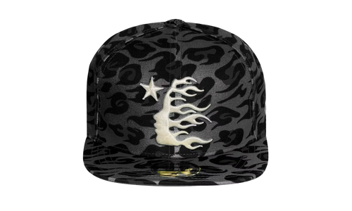 Cheetah Print Fitted Hat "Black" HSR094