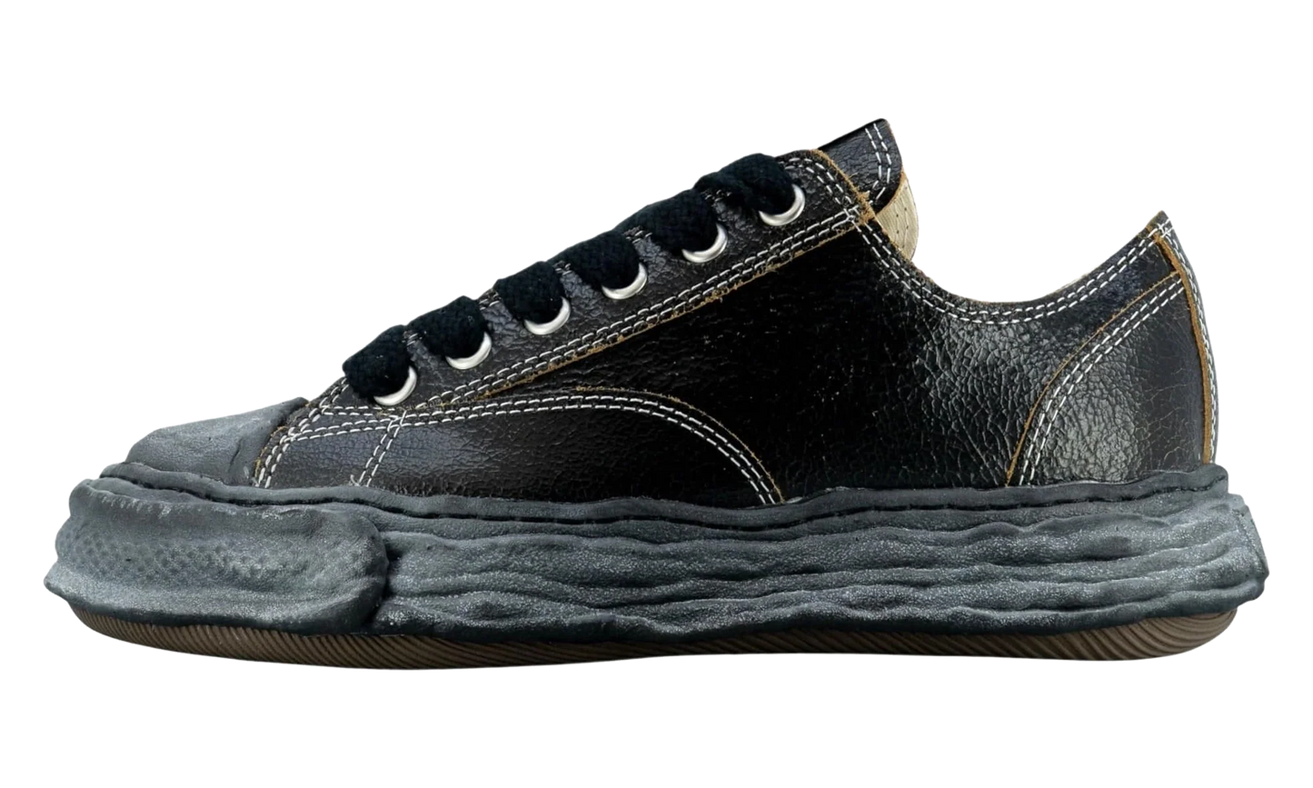Cracked Leather Peterson Sneaker Low "Black" A12FW708 BLK