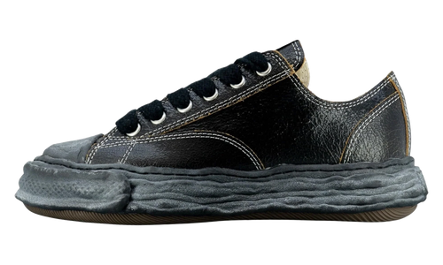 Cracked Leather Peterson Sneaker Low "Black" A12FW708 BLK