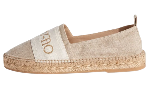 Bookish Canvas Espadrilles WMNS "Beige" OWIB014S23FAB0016161