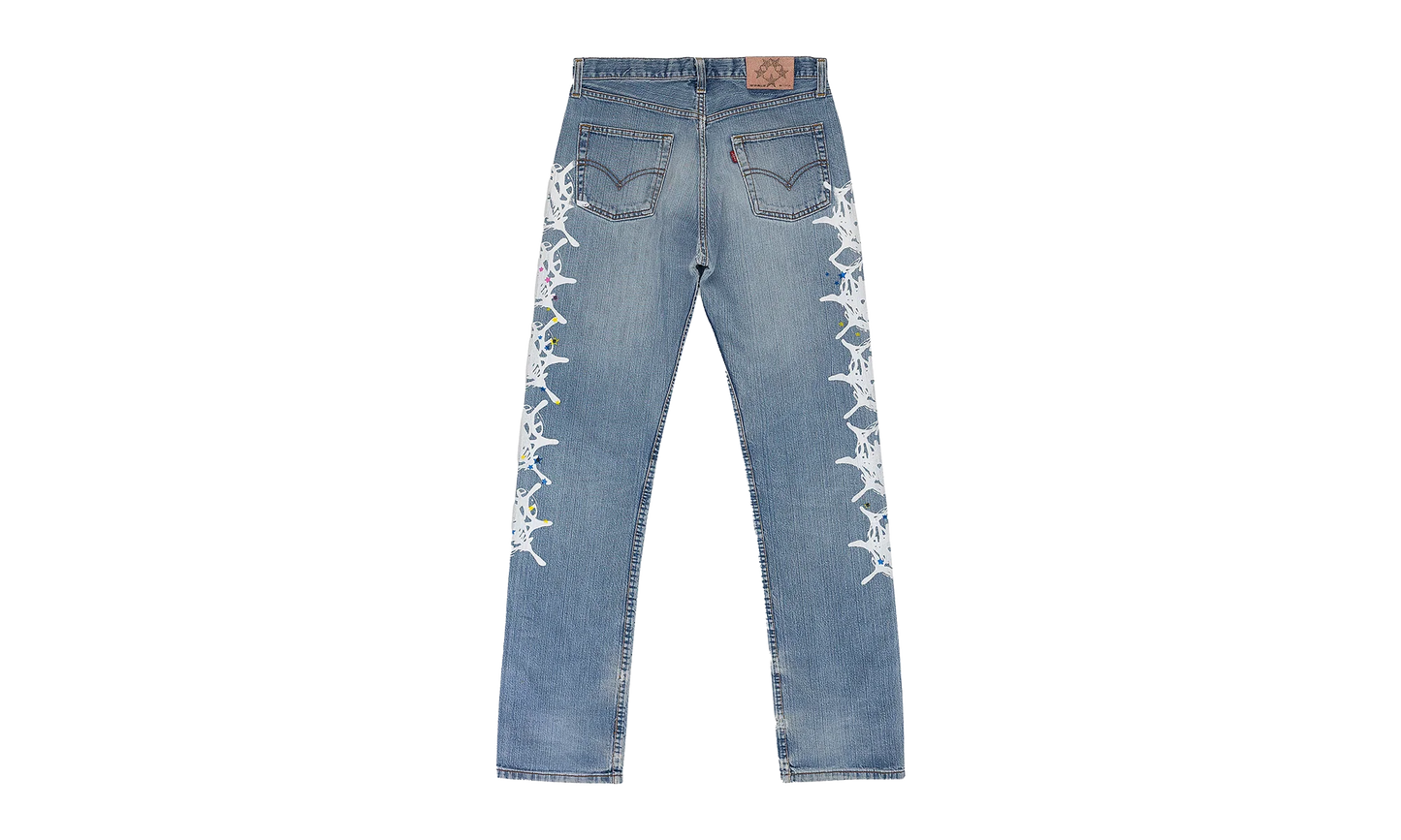 VINTAGE WEB STRAIGHT-FIT JEANS "Denim Blue" SP5der107