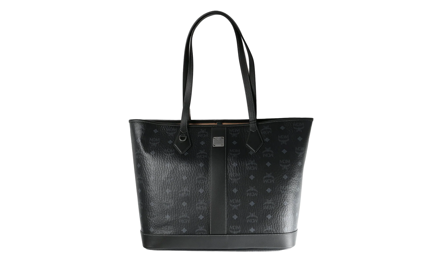 Medium Liz Shopper in Visetos "Black" MWPGSLR02BK001