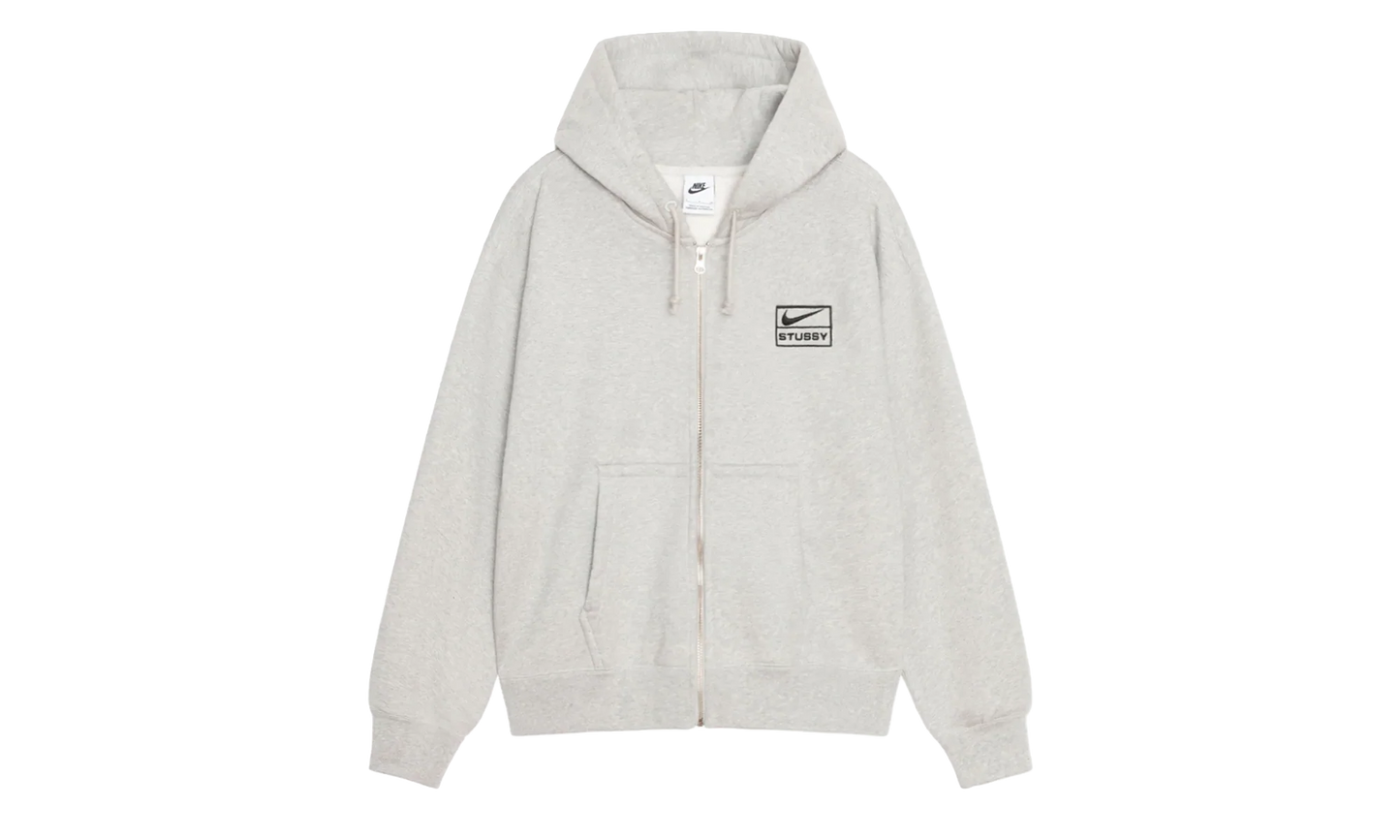 Stussy Fleece Zip Hoodie "Grey Heather" FJ9181050 GHEA