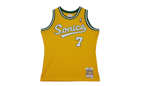 NBA Hardwood Classics Jersey "2003 Seattle Supersonics Rashard Lewis - Yellow" SMJY6203 SSU03RLIYELL