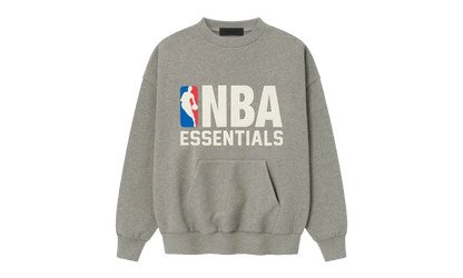 NBA SPORTS FIT CREWNECK SWEATSHIRT "CONCRETE HEATHER" 192NB256502F
