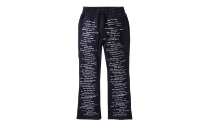 WDW Scripture Sweatpants "Navy Blue" FOADCFN7