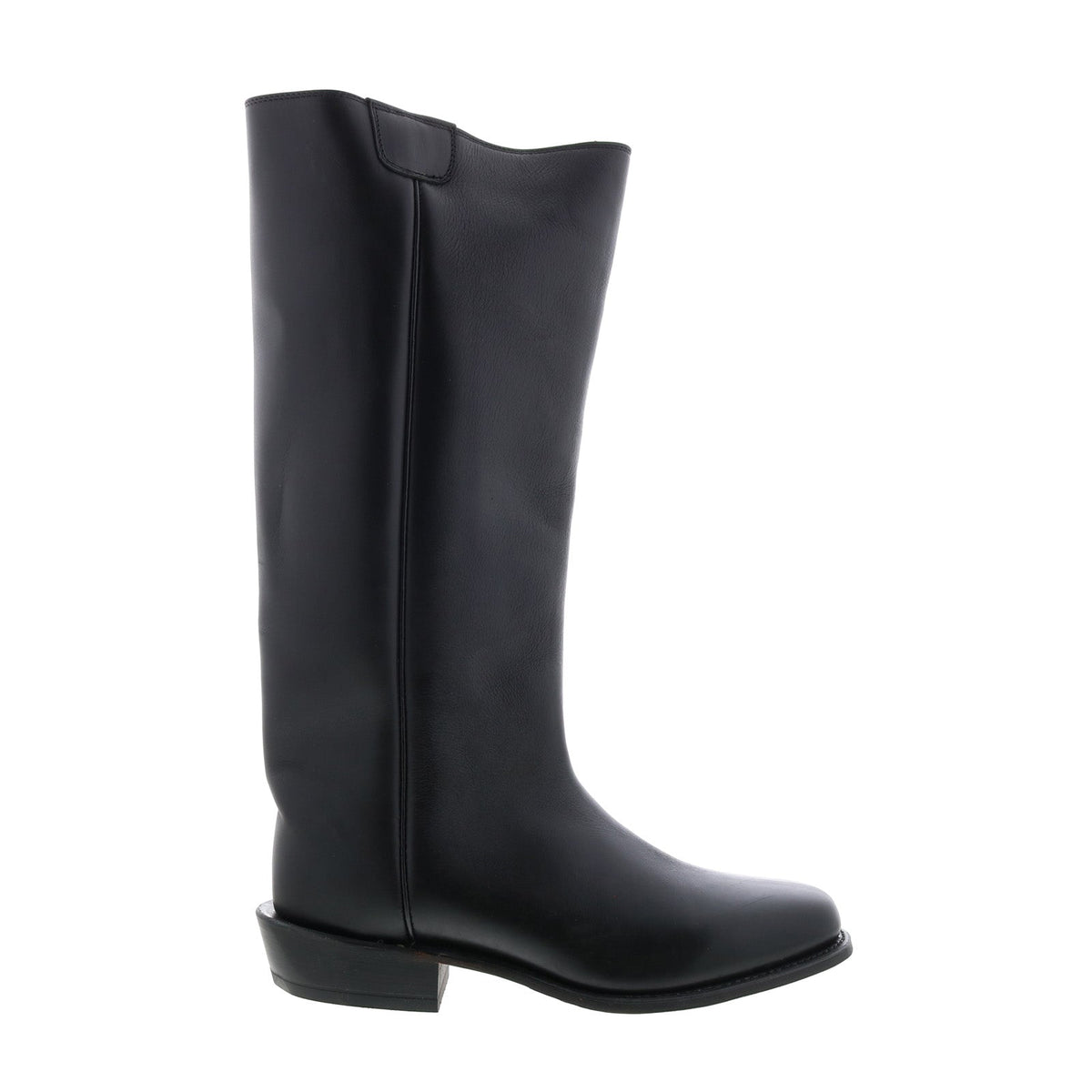8220 Mens Black Leather Slip On Cowboy Western Boots