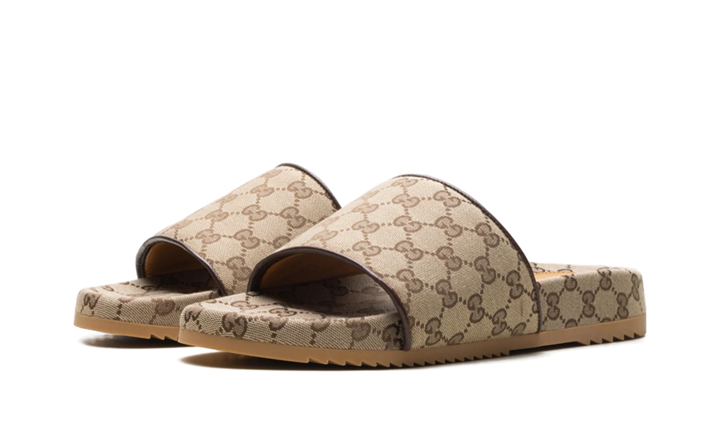 GG Slide "Beige Canvas" 624695 H6320 9763