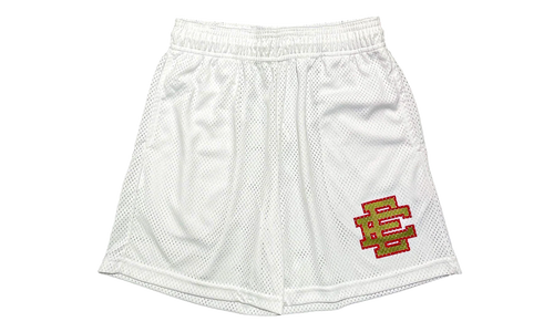 EE BASIC SHORT "SS23 - White/ Gold/ Red" EE725