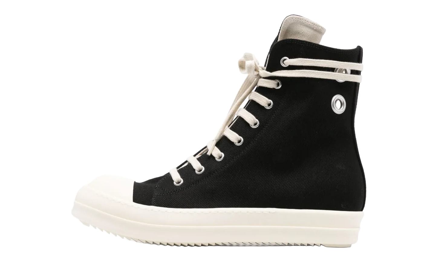 Hollywood Eyelet Sneaker High "Black Milk" DU01E3800 DOES1 911