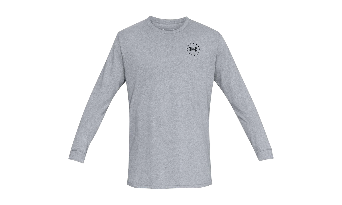 Freedom Flag Long Sleeve Tee "Steel Light Heather / Black" 1333369 035