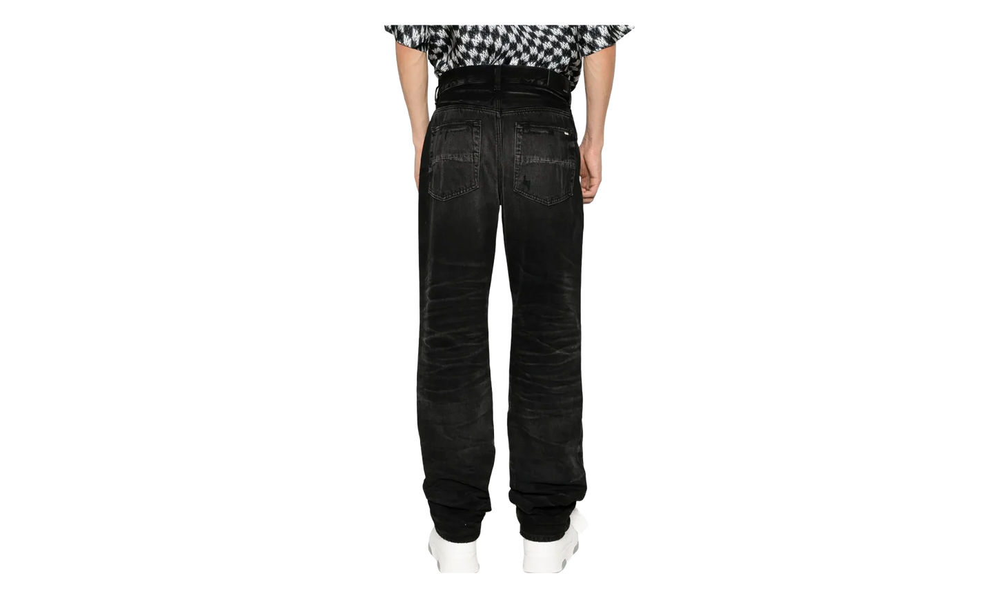 Stack Straight Jeans "Faded Black" AW23MDF001 518