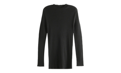 Ribbed Round Neck Top "Black" RU01F2637 RIBM 09