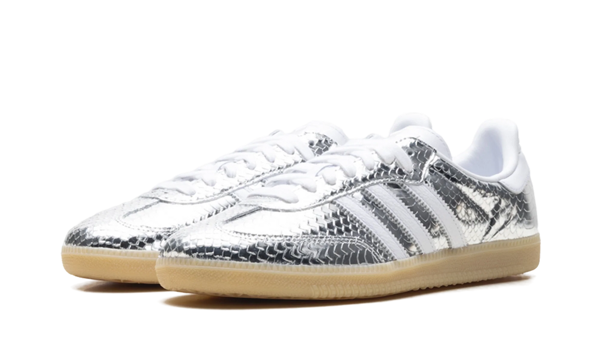 Adidas Samba OG WMNS "Patent Snakeskin Silver Metallic" IH9016