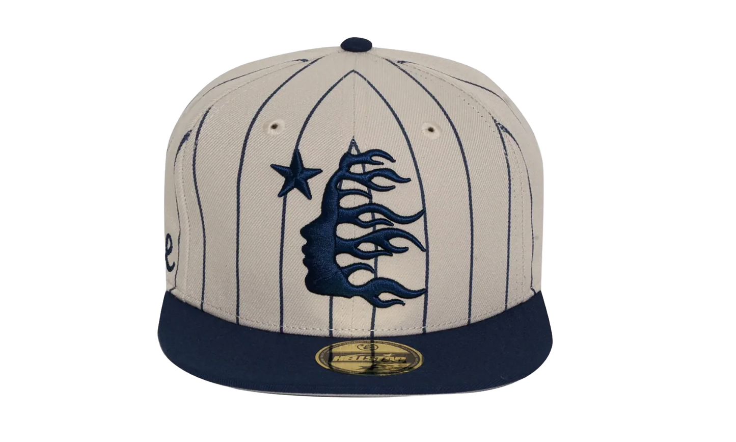 Path To Paradise Baseball Fitted Hat "White / Blue" HSR112