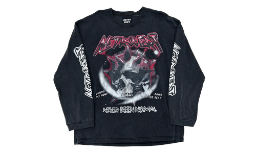 Skull Longsleeves Shirt "Black" RET018