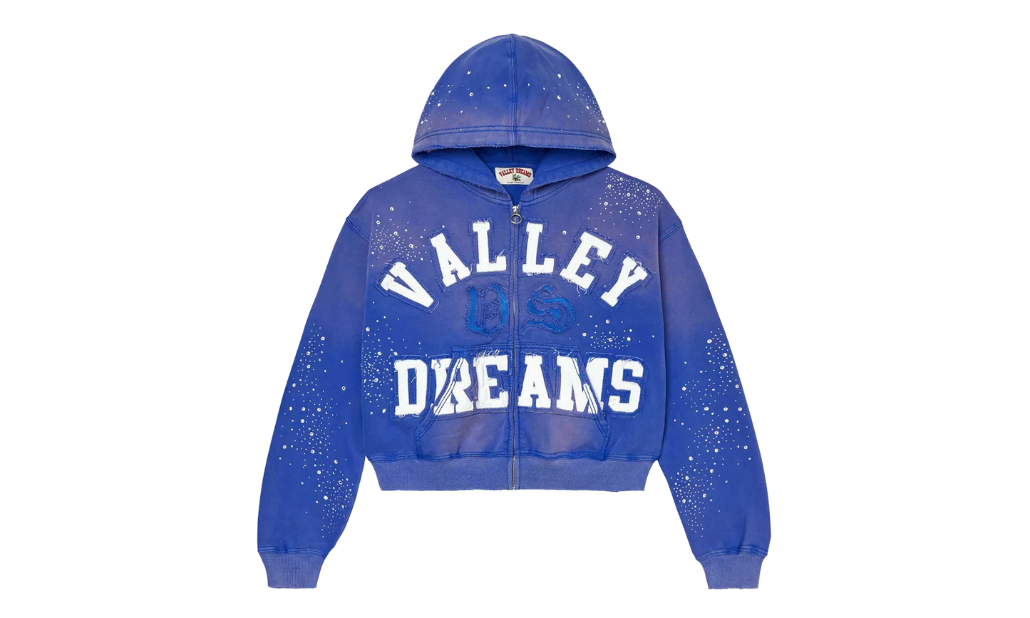 Vale Forever Classico Zip Up Hoodie "'Sapphire'" VAL80