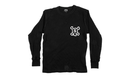 Skull Logo Long Sleeve Knit "Black" STUS321
