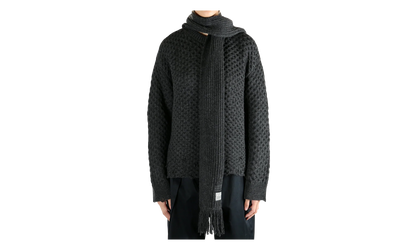 Knit Scarf "Dark Grey Melange" S52HL0049 M13132 855M