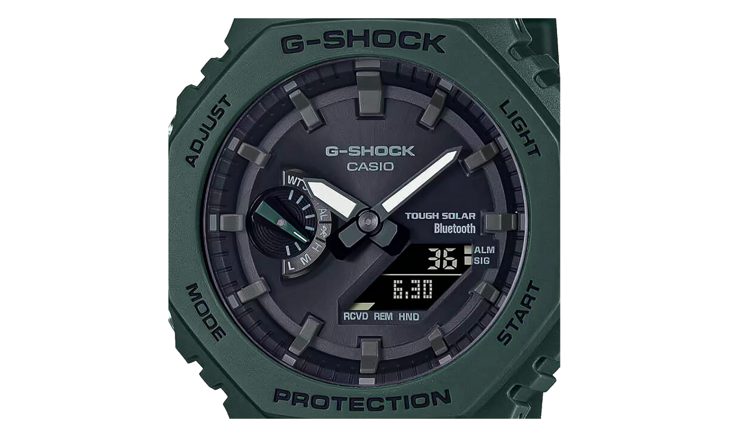 A/D Solar tooth Resin Watch Watch "Green" GAB2100 3A
