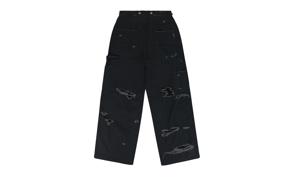 DISTRESSED PATCH WORK SWEATPANTS "Black" PGR XJNS 0001