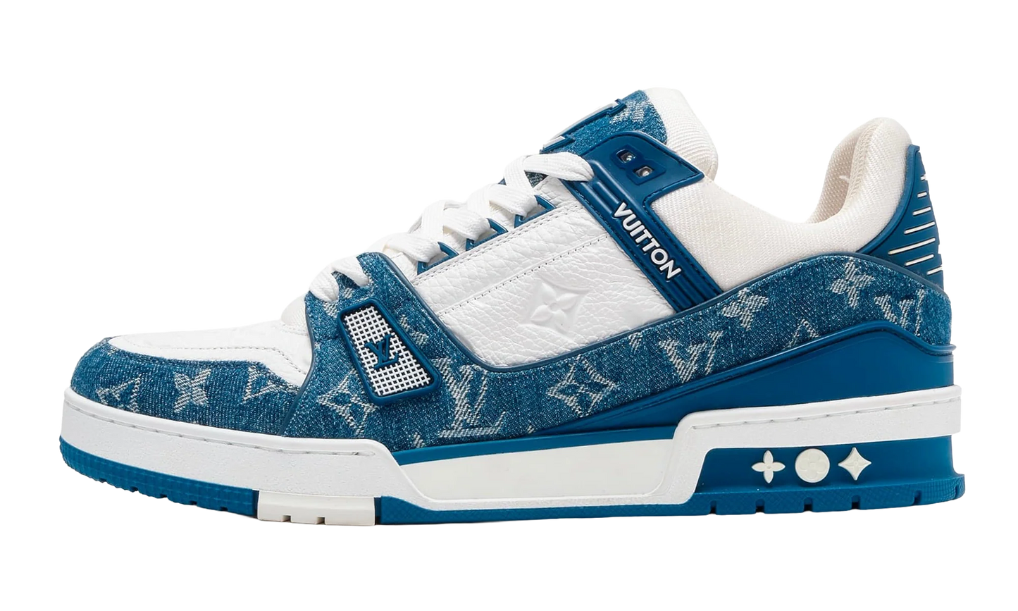 LV Trainer Low "Monogram Denim White Blue" 1A9JGU