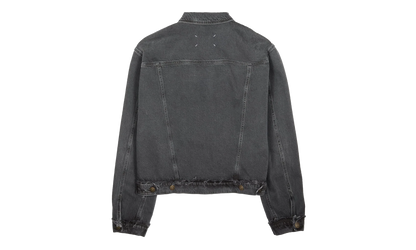 Washed Denim Jacket With Logo "Washed Black" S50AM0654S30842965