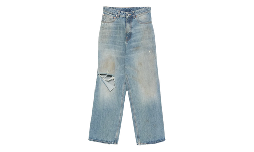 Distressed Baggy Jeans "Light Blue" UH76DP180LD LIGH