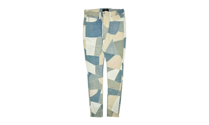 Skinny Denim Patchwork Jeans "Alabaster" S22MDF030 271