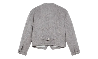 Hairy Collarless Jacket "Pale Grey" FF65VE1169PE93