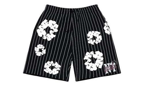 Pinstripe Wreath Sweatshorts "Black" DT538