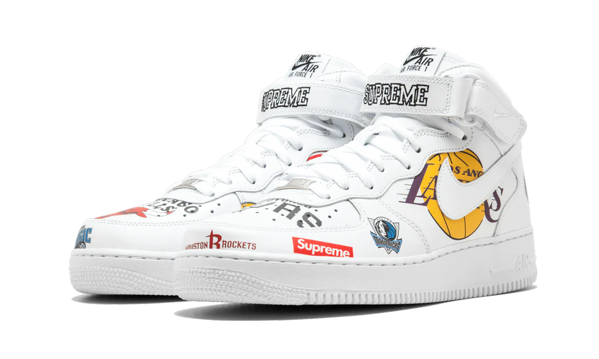 Air Force 1 MID 07 / Supreme "NBA" AQ8017 100