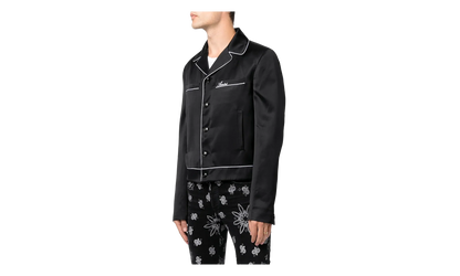 Long-Sleeve Pajama Jacket "Black" MSL004 001
