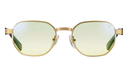 Detroit Player Jacques Cartier Edition 24KT "Yellow Gold / Powder Green Flash Blue" JCDP2 0004 11C8