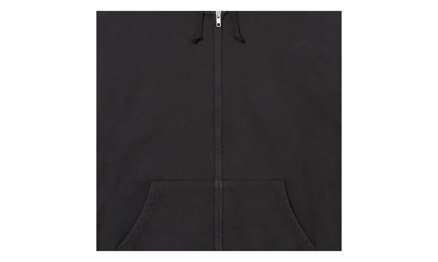 Cut Out Zip Up Hoodie "Black" SU27264