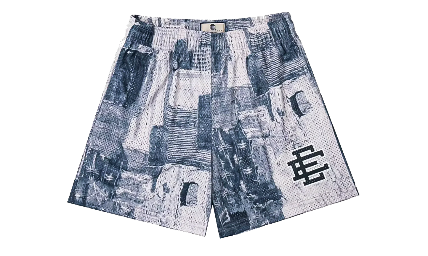 EE BASIC SHORT "SS23 - Grey Boro Patchwork" EE714