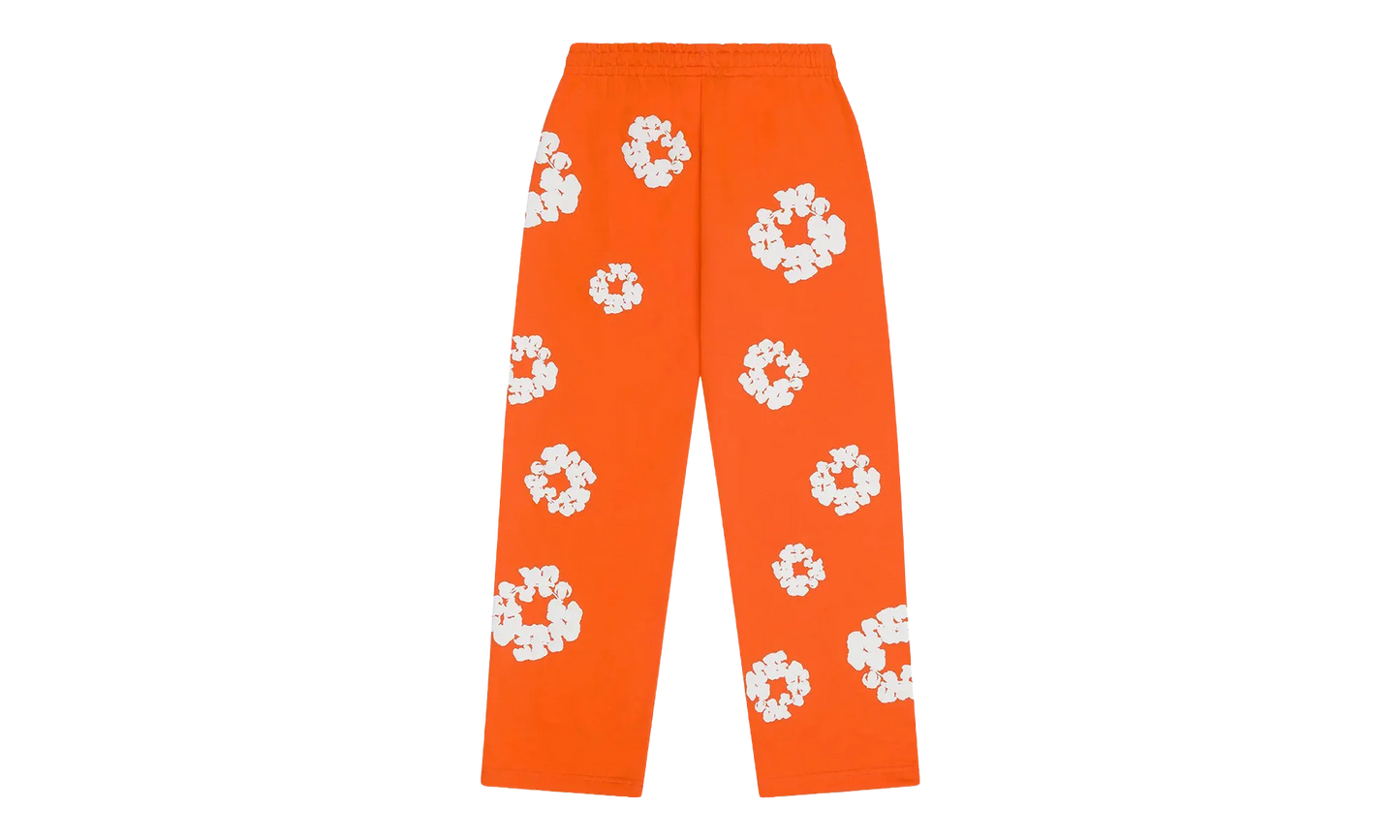 Cotton Wreath Baggy Sweatpants "Orange" DT449