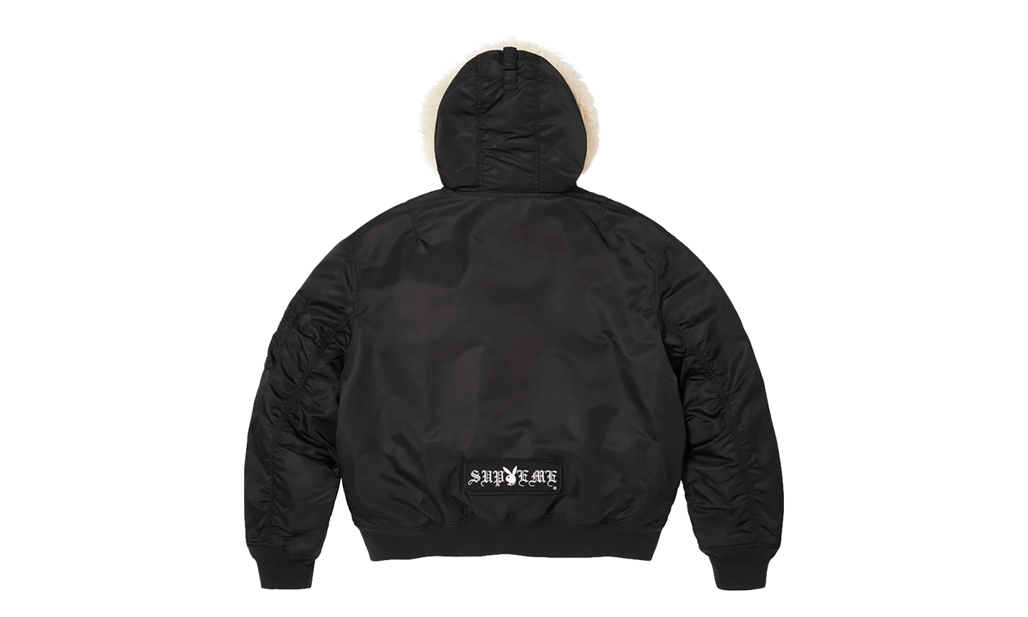 Playboy® Hooded MA-1 "SS26 - Black" SU27110