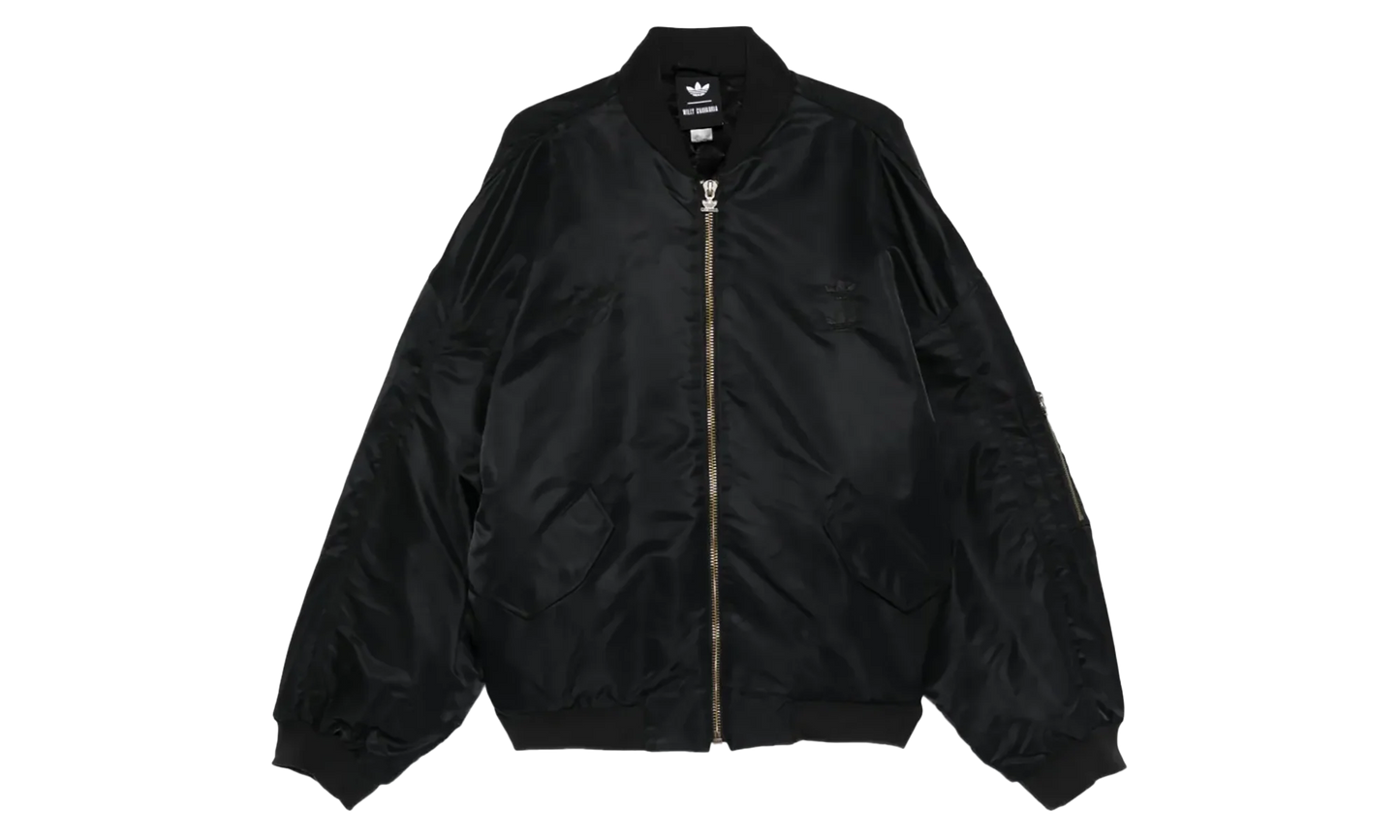 CHAVARRIA SATIN BOMBER JACKET "Black" KD9361